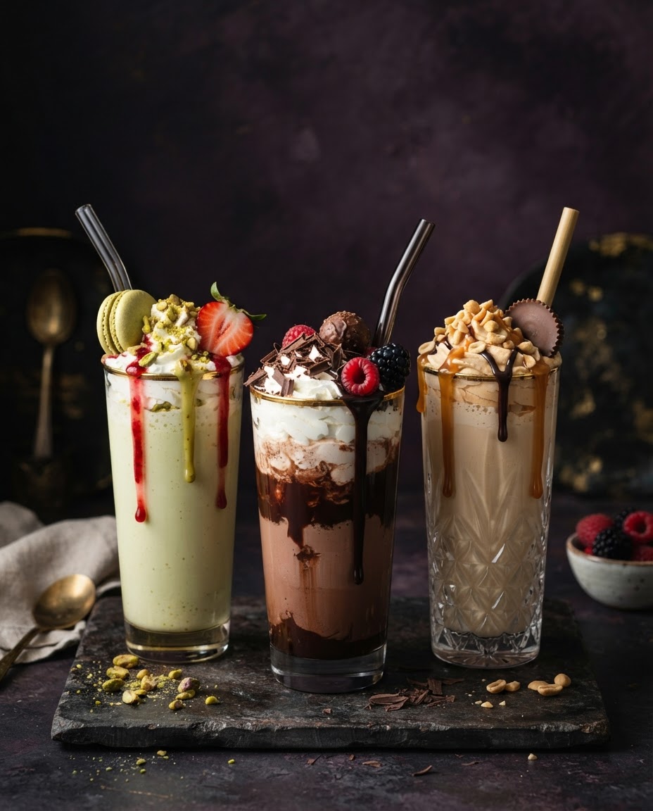 Aya Delights Premier Milkshake selection